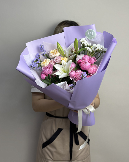 Bouquet of Lavender flowers delivered to Astana