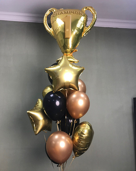 Bouquet of Champion Balloon Fountain flowers delivered to Tekeli