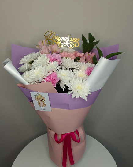 Bouquet of Bouquet of tenderness + topper flowers delivered to Astana