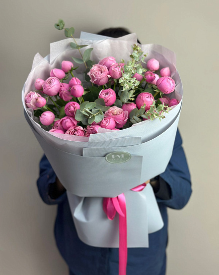 Букет Кустовых роз  с доставкой по Астане