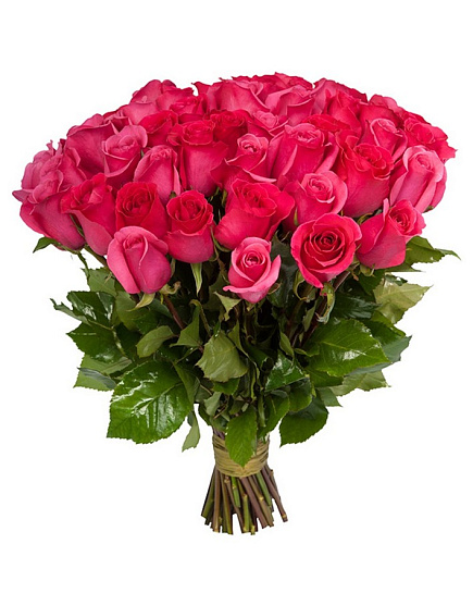 Букет из розовых роз "Вкусные радости" с доставкой по Рудном