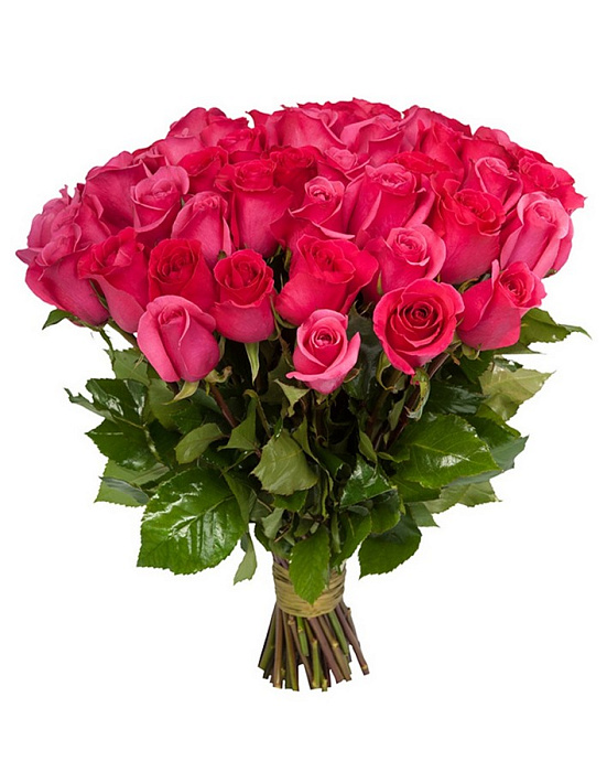 Букет из розовых роз "Вкусные радости"