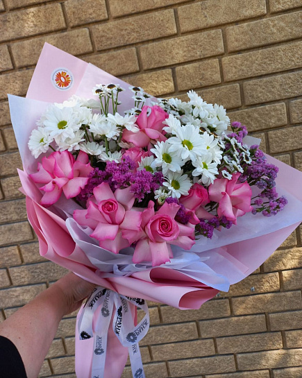 Bouquet of White Dew Drops flowers delivered to Almaty
