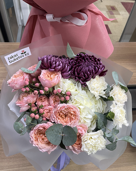 Assembled bouquet with delivery to Astana