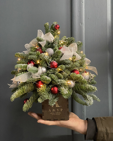 Bouquet of Gift Christmas tree flowers delivered to Astana