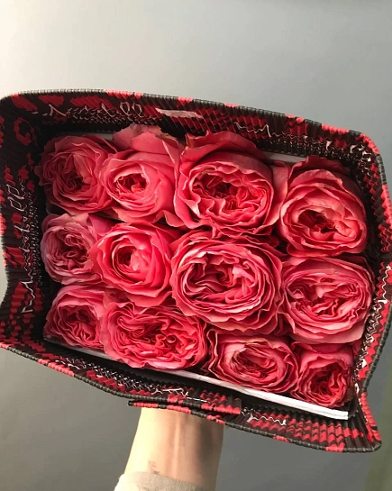 Пачка пионовидных роз “Candy x-pression” 25 шт с доставкой по Астане