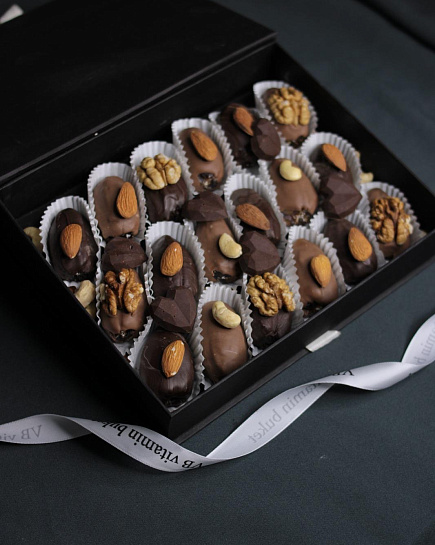 Королевские финики в бельгийском шоколаде  с доставкой по Астане