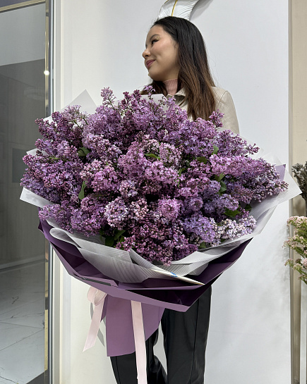 Bouquet of Lilac l flowers delivered to Almaty