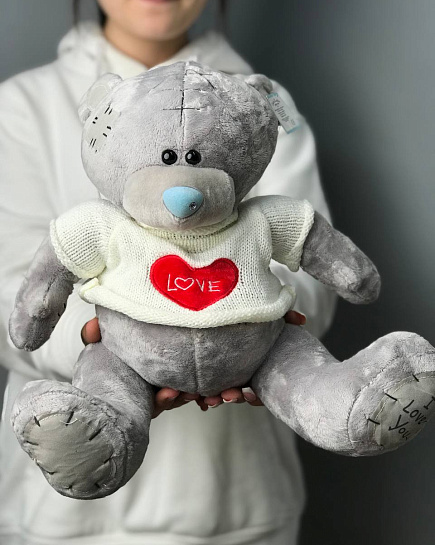 Bouquet of Soft toy Teddy Bear 35 cm flowers delivered to Astana
