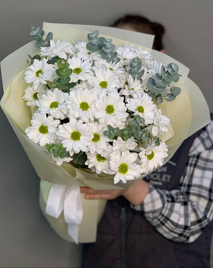 Bouquet of Bouquet of Romario of 9 chrysanthemums flowers delivered to Almaty