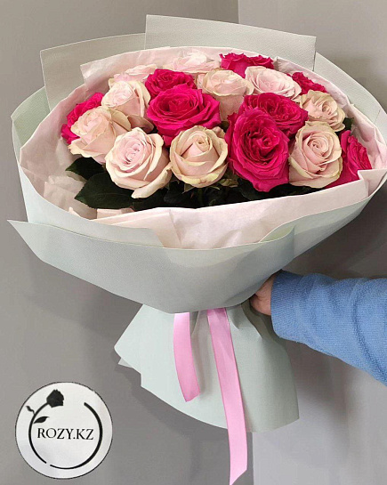 Bouquet of Mix rose flowers delivered to Pavlodar