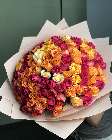 Bouquet of 101 ROSES flowers delivered to Yereymentau
