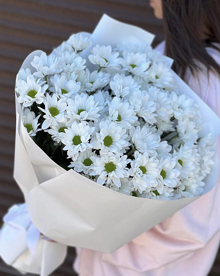 Bouquet of Chrysanthemum bush flowers delivered to Kostanay.