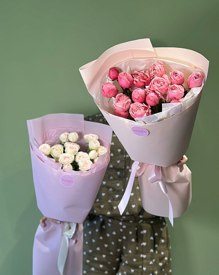 Bouquet of bush roses with delivery to Kostanay.