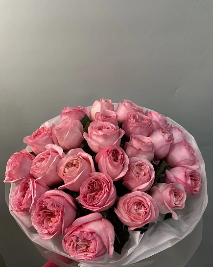 Розы (Pink expression) в букете 25 штук  с доставкой по Астане