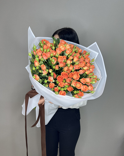 Bouquet of Bright bouquet of spray roses flowers delivered to Shymkent