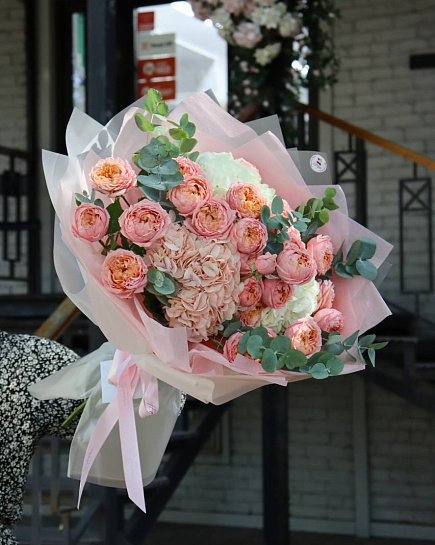 Bouquet of Luxurious bouquet with hydrangeas flowers delivered to Almaty