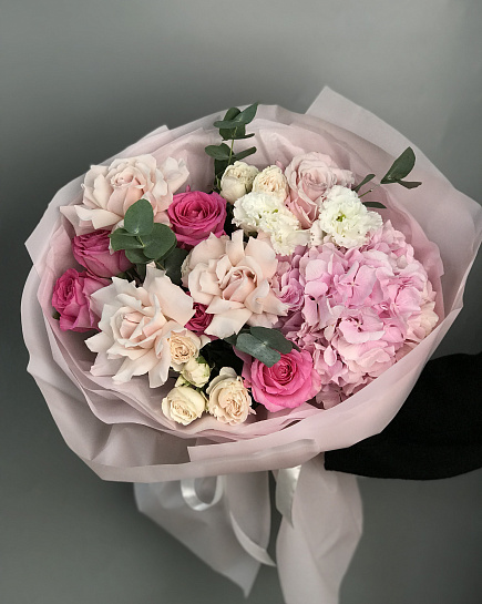 Bouquet of Pinky love flowers delivered to Astana