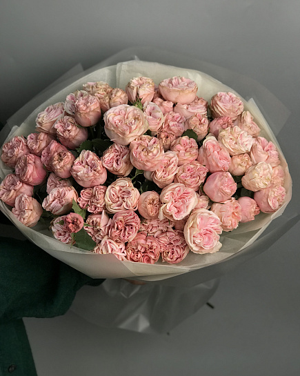 Peony roses 15pcs with delivery to Astana