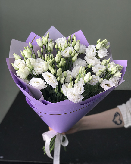 Bouquet of Mono bouquet of eustoma flowers delivered to Astana
