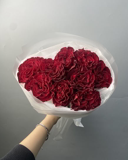 Пионовидные розы  с доставкой по Астане