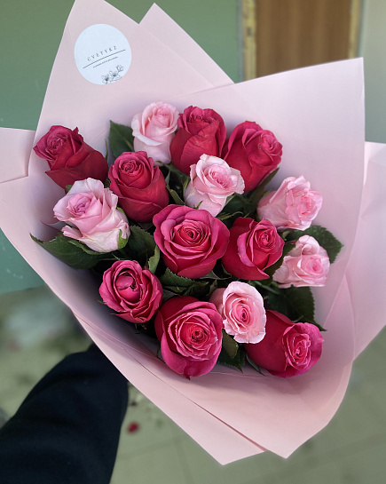 Bouquet of Mix of roses flowers delivered to Rudniy