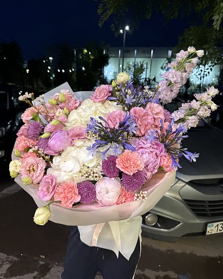 Цветочная палитра нежности с доставкой по Астане