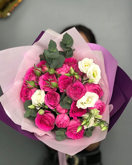 Bouquet of Raspberry marshmallow flowers delivered to Aralsk