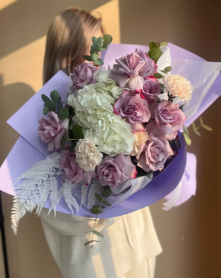 Bouquet of EuroBouquet in Violet Shades ❤ flowers delivered to Almaty
