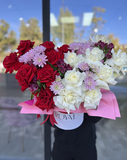 Bouquet of Bright mix flowers delivered to Shymkent