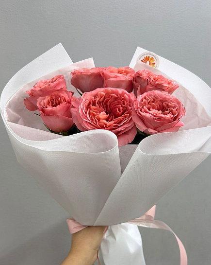 Bouquet of 7 Peony Roses with delivery to Almaty