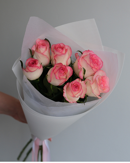 Букет из 7 роз Джумилия с доставкой по Алматы