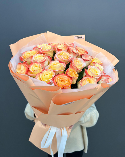 Bouquet of Orange light M flowers delivered to Shymkent