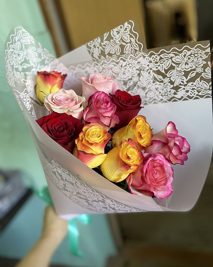 Bouquet of Mix of roses flowers delivered to Astana