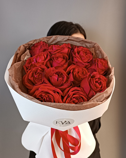 Bouquet of Anthem of love flowers delivered to Almaty