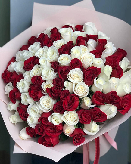 Bouquet of 101 mix flowers delivered to Uralsk