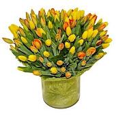 Bouquet 501 yellow tulips
