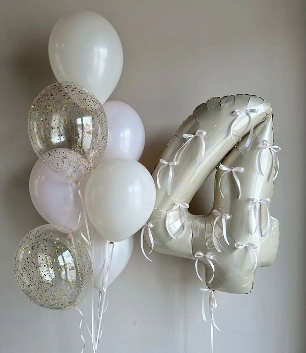 Balloons 7 pcs + number to choose from