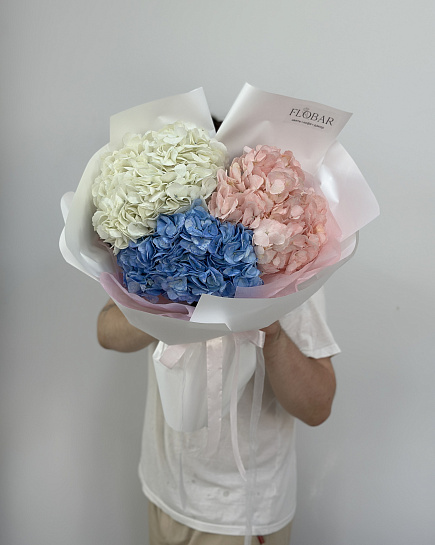 Bouquet of Royal hydrangeas(3) flowers delivered to Astana