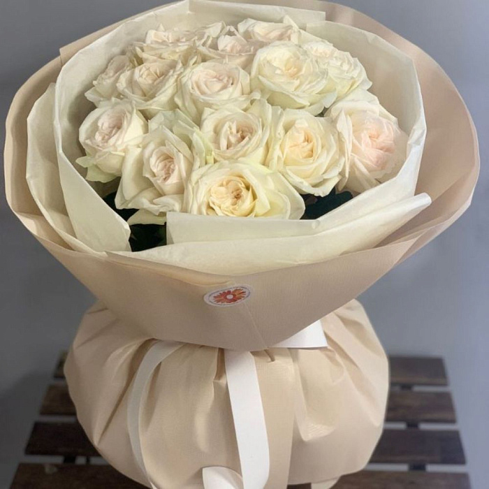 Bouquet of 15 Peony Roses with delivery in Almaty