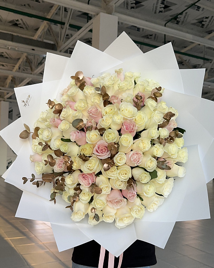 Bouquet of 101 mix flowers delivered to Astana