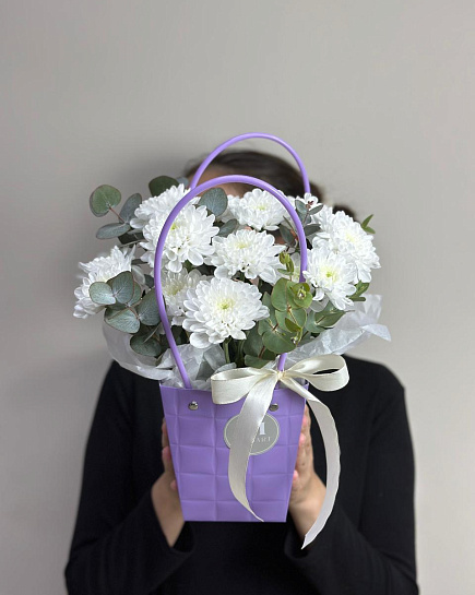 Bouquet of Chrysanthemum bag flowers delivered to Astana