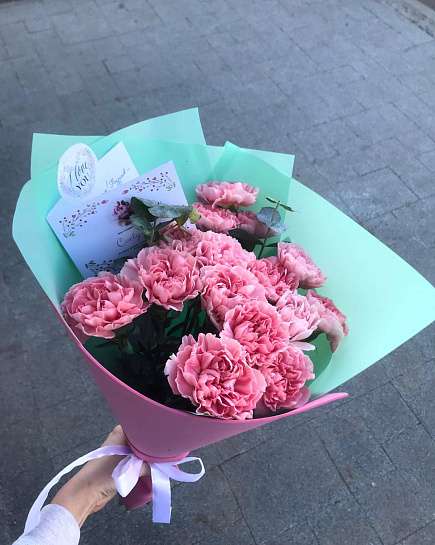 Bouquet of Cloud of carnations flowers delivered to Derzhavinsk