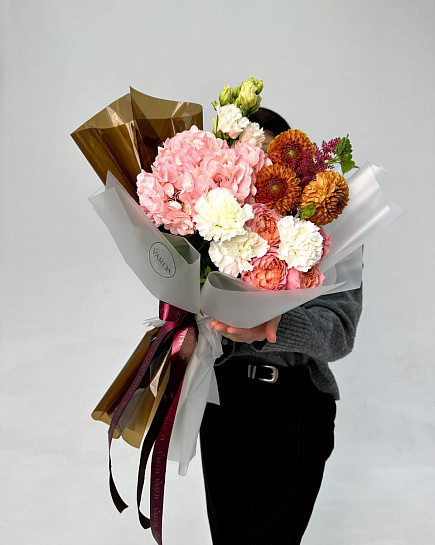 Bouquet of Autumn vibe flowers delivered to Astana