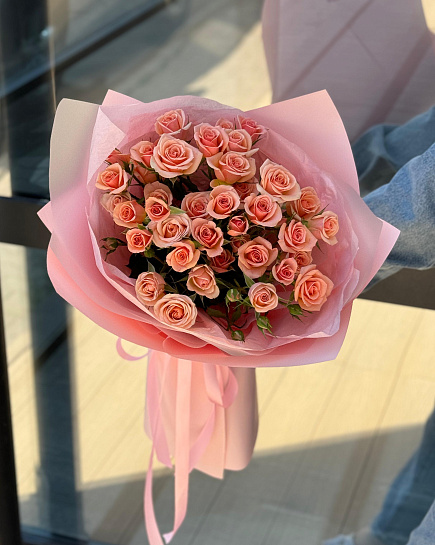 Bouquet of bush roses with delivery to Astana