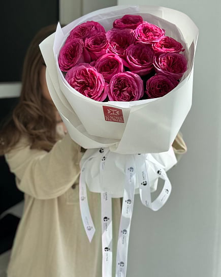 Моно букет из роз London Bell с доставкой по Астане