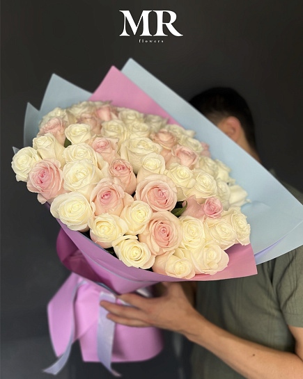 Bouquet of 51 rose flowers delivered to Astana