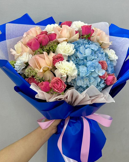 Beautiful Euro bouquet for your beloved with delivery to Almaty