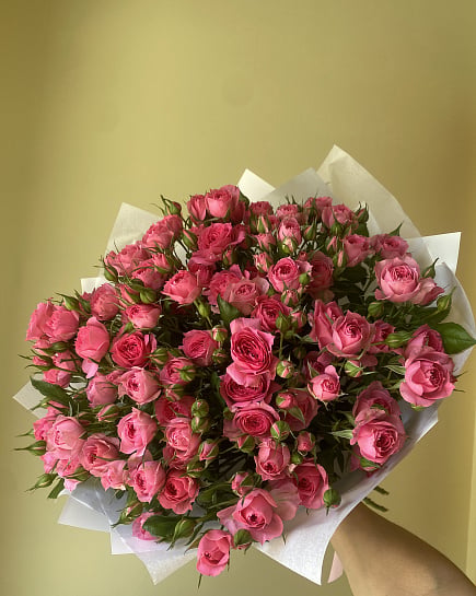 Облако розовых кустовых роз with delivery to Astana