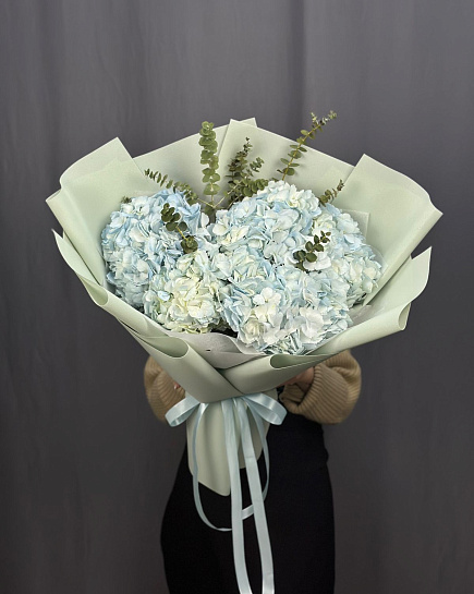 Bouquet of Mono hydrangea M flowers delivered to Astana